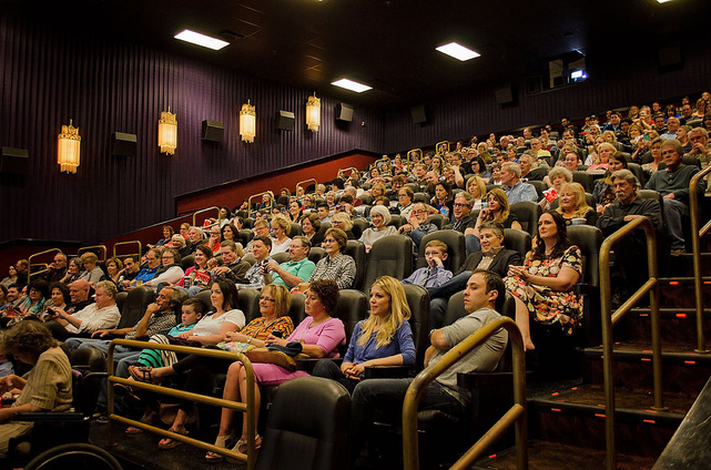 View of a Theater Full of Audiences