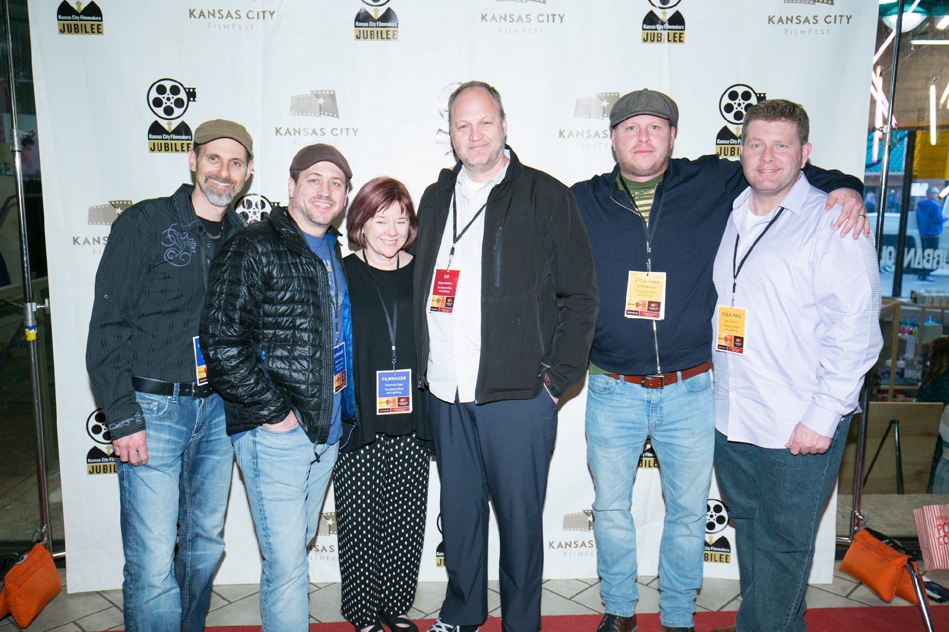 Five men and a woman at KC Film Fest