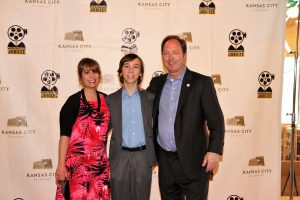 a man, a woman, and a boy at KC Film Fest