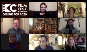 Nine people in the KC Film Fest Online Meet
