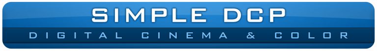 Simple DCP Digital Cinema and Color Logo