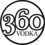 360 Vodka Logo Black