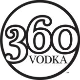360 Vodka Logo Black logo in a small size