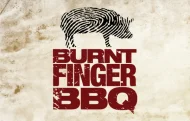 Burnt Finger BBQ Logo With A Pig